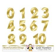 Gold Numbers 0 21 By Momfavoritethings On Etsy