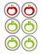 variety of cupcakes with apples as a picture for a clipart