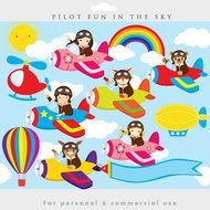 Little Pilots Pilot Airplane Airplanes Fox Bear