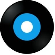 Blue Record At Clkercom Vector Online Royalty