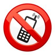 use of mobile phones prohibited