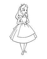 Beautiful Alice In Wonderland Coloring Page Download &amp; Print Online