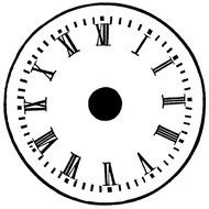 watch dial in graphic representation