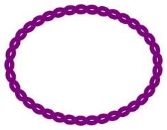 painted purple chain as clipart