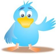 small blue Bird cartoon drawing