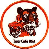 Boy Scout logo, tiger cubs, hand drawing