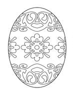 Printable Easter Egg Coloring Page Free