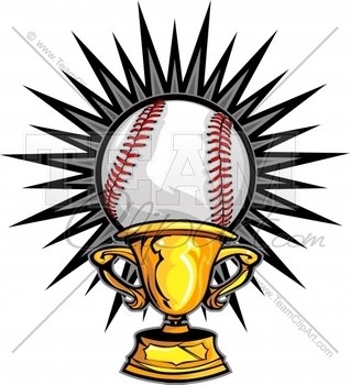 Baseball Trophy In An Easy To Edit Vector Format