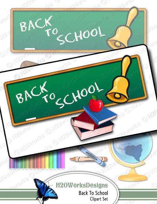 Back To School On 85x11 Sheet By H20worksdesigns Etsy