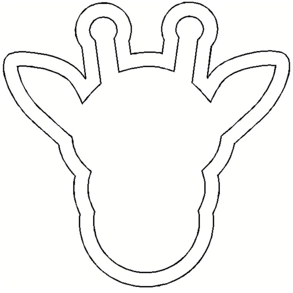 Giraffe Head Template Free