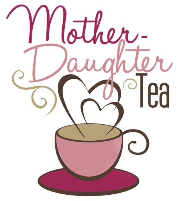 painted cup of hot tea for Mother's Day