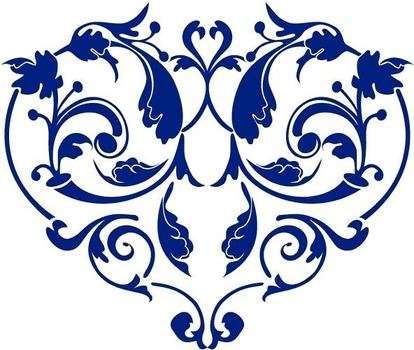 Navy Heart Free Images At Clkercom Vector Online
