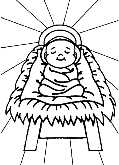drawn infant Jesus