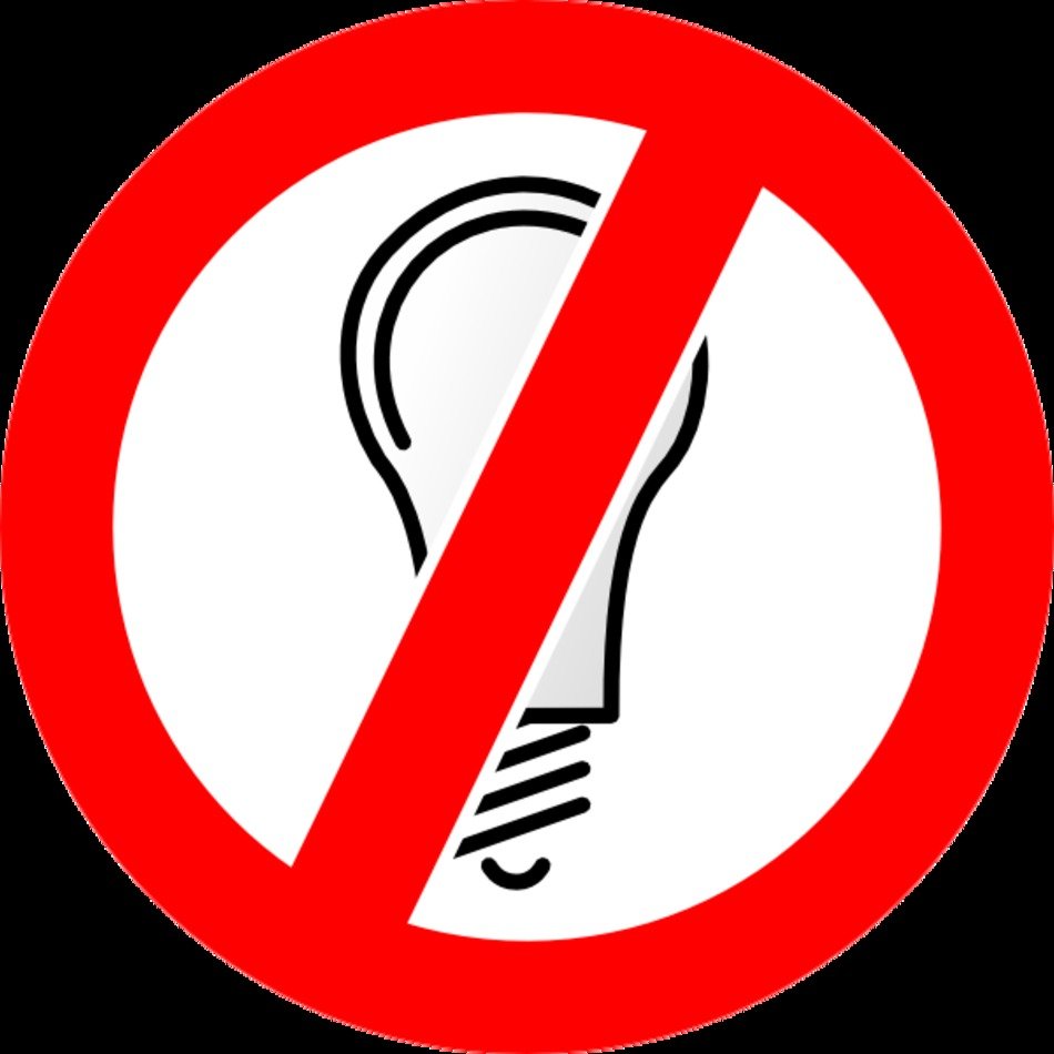 Don T Use Incandescent Bulbs At Clkercom Vector