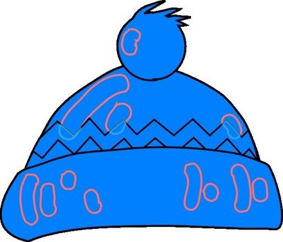Winter Hat Black And White Panda Free clipart
