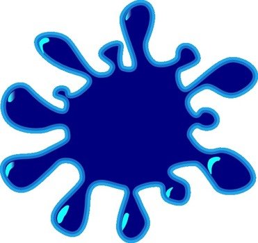 Blue 2 Splash At Clkercom Vector Online Royalty