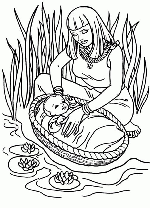 mother with a baby in the reeds as a picture for clipart