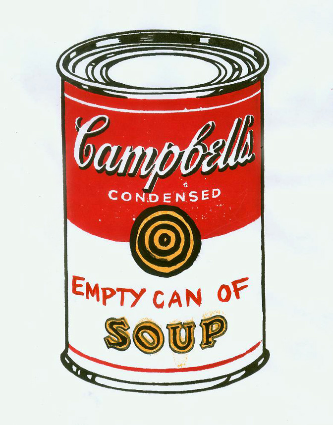 Metal can with Campbell Soup free image download