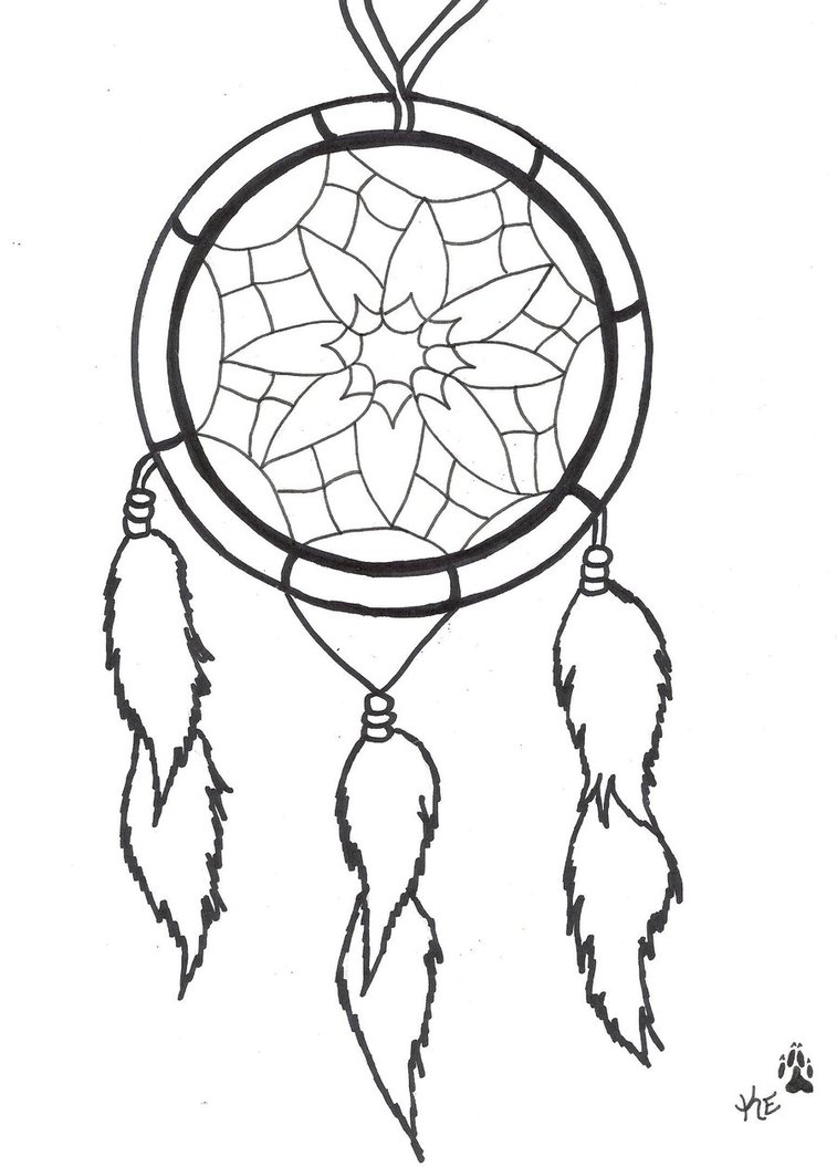 Clipart of Dream Catcher Tattoo design free image download