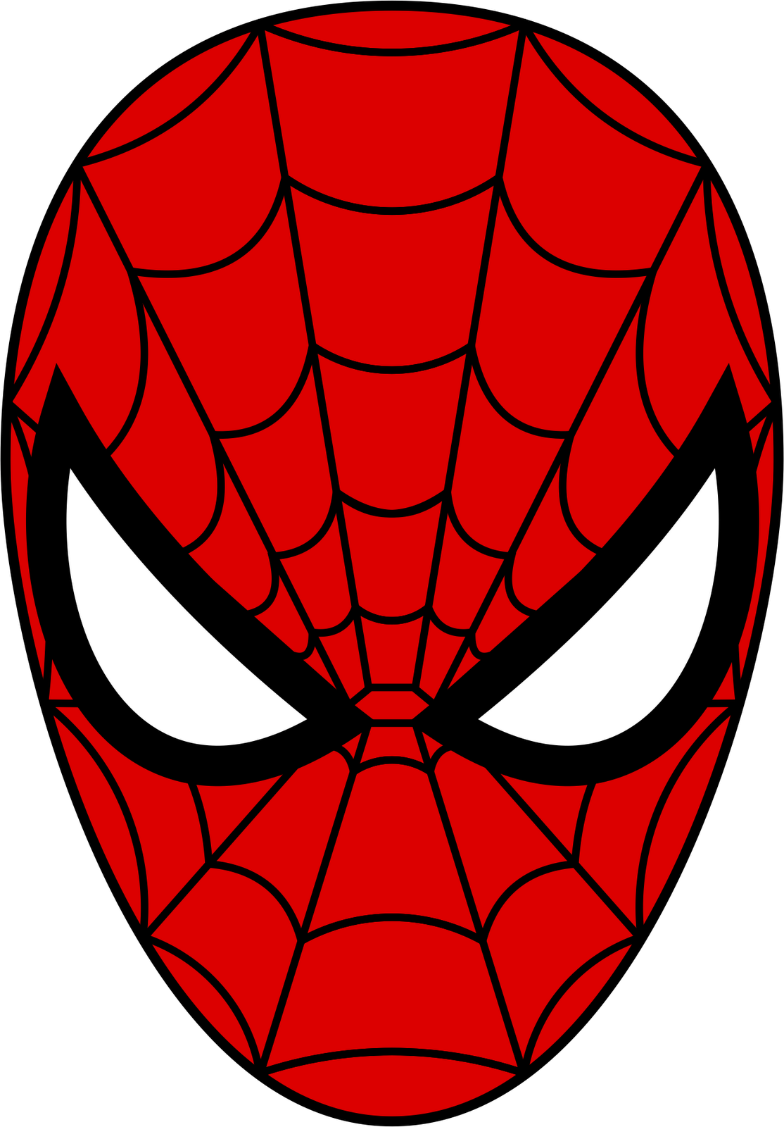 Spiderman Face drawing free image download