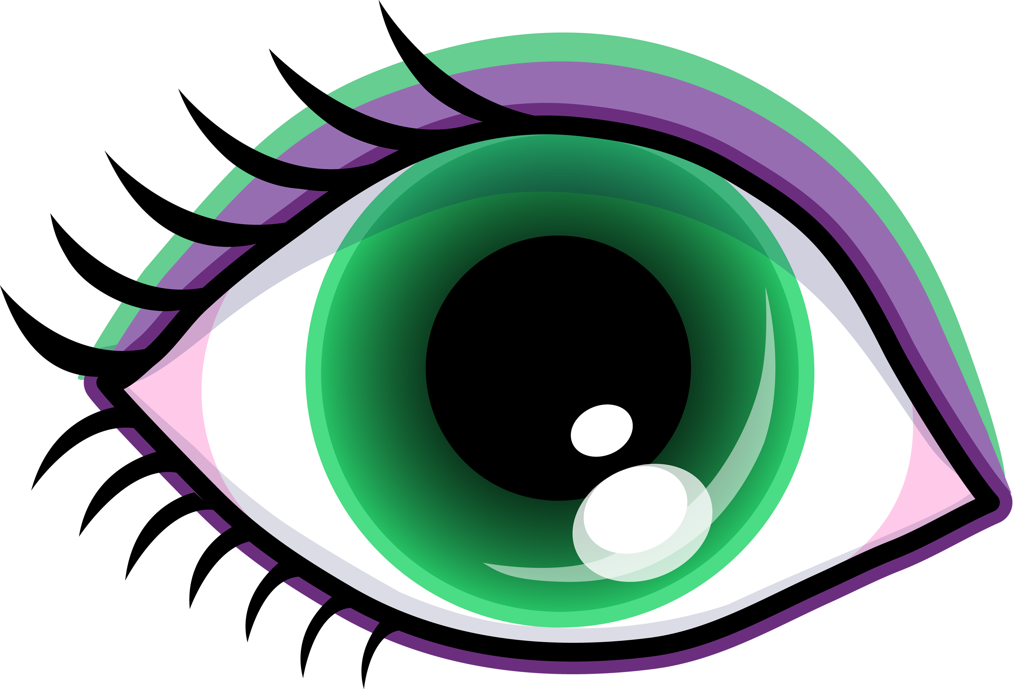 Pretty Green Eye drawing free image download