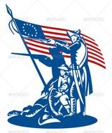 American Patriot Minuteman Revolution Militia People Characters