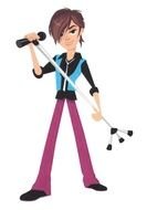 Boy Singing Cartoon drawing