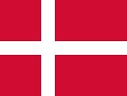 Denmark flag on monitor
