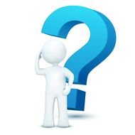 question mark as a symbol of reflection