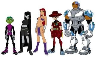 Lesbian Teen Titans drawing