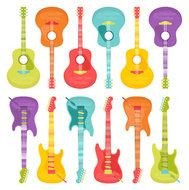 Guitar Acoustic And Electric Set Personal