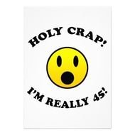 45th Birthday Gag Gifts 13 Cm X 18 Invitation Card Zazzle