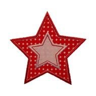 red textile star