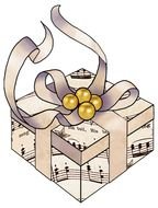 Vintage Music box drawing
