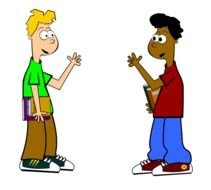 clipart of school friends