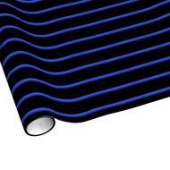 black roll with blue stripes drawing