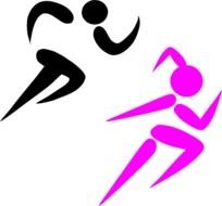 Girl Running Race Panda Free Images clipart