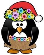 Santa Penguin Panda Free Images clipart