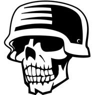 Skull In Military Helmet Flickr Photo Sharing