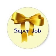 Super Student Customizable Stickers Gold Ribbon Sticker Zazzle
