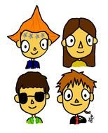funny drawn kids