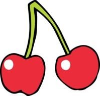 Cherry as a picture for clipart