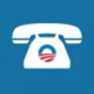 white telephone on a blue background as a graphic image