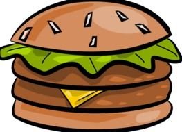 Food Hamburger drawing