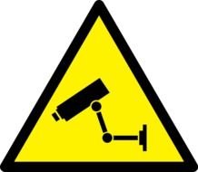Caution Cctv Svg Vector Sfree
