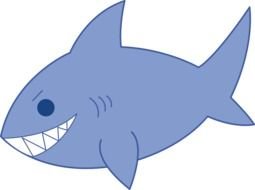 blue shark as a picture for clipart