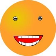 Laughing Smiley Face drawing