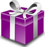 Purple Present Clip Art 103311 Secretlondon