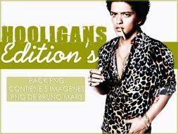 banner with photo Bruno Mars