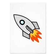 Rocket Personalized Announcements From Zazzlecom Free Clip